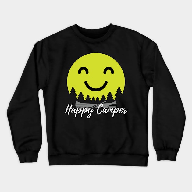 Happy camper Crewneck Sweatshirt by Fabled Rags 